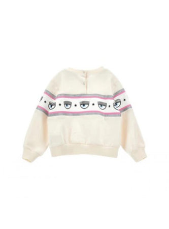 CHIARA FERRAGNI Felpa Bambina Chiara Ferragni 53B601_2010_PANNA da bambino