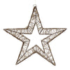 Decorazione luminosa stella natale con microled copper per addobbi natalizi