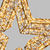 Decorazione luminosa stella natale con microled copper per addobbi natalizi