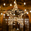 Decorazione luminosa stella natale con microled copper per addobbi natalizi