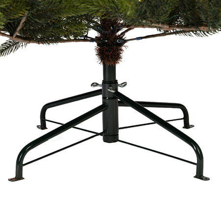 Albero di natale da esterno "Ottowa solar" con Led a ricarica solare in PE Effetto Real Touch