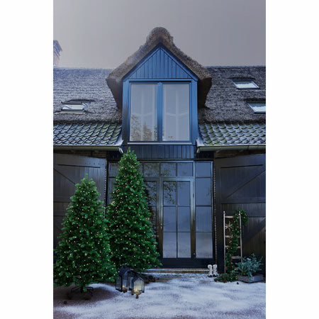 Albero di natale da esterno "Ottowa solar" con Led a ricarica solare in PE Effetto Real Touch