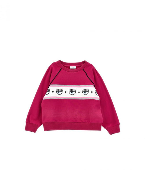 CHIARA FERRAGNI Felpa Bambina Chiara Ferragni 59B605_2010_FUCSIA da bambino