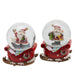 Sfera di cristallo natalizia con Babbo Natale decorazione per interno ad acqua da 10 cm