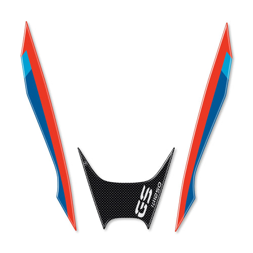 KIT ADESIVI in GEL 3D PROTEZIONE FRONTALE BECCO compatibile MOTO BMW GS R1250