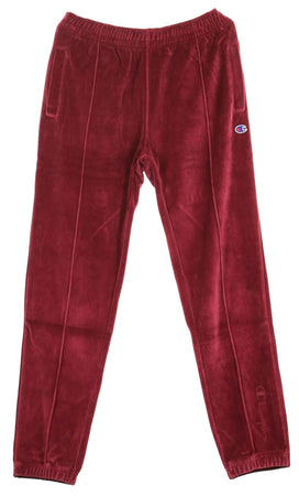 CHAMPION Pantalone Tuta Uomo Straight Hem Pants Burgundy da uomo