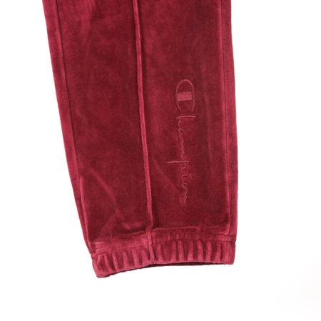 CHAMPION Pantalone Tuta Uomo Straight Hem Pants Burgundy da uomo