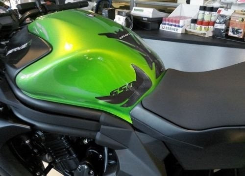 PROTEZIONI LATERALI SERBATOIO gel 3D compatibili per MOTO KAWASAKI ER-6n 2012-16