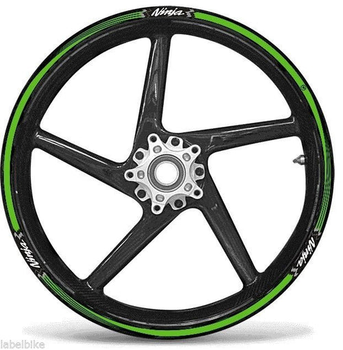STRISCE ADESIVE -Filetti per CERCHI 17 compatibili per MOTO KAWASAKI ninja VERDI