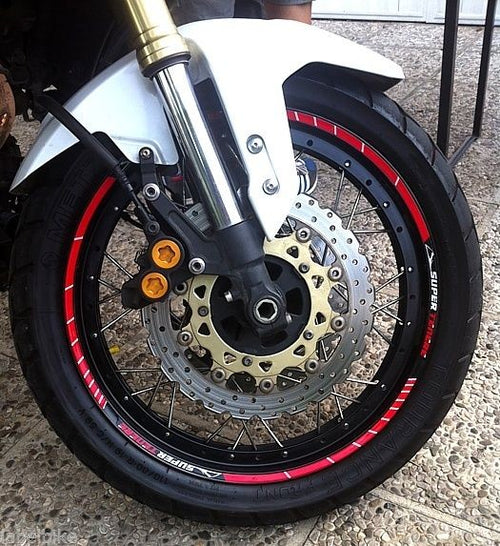 STRISCE ADESIVE per CERCHI 17 -19 POLLICI compatibili MOTO YAMAHA SUPER TENERE