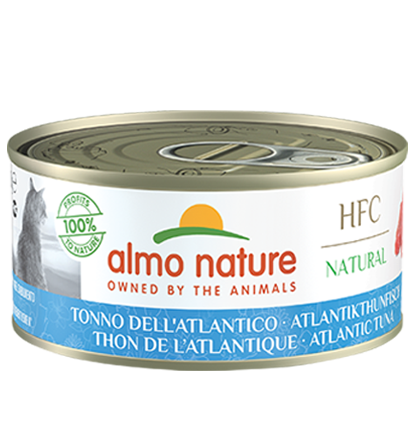 Almo Nature Scatoletta HFC Natural gusto Tonno dell'Atlantico per Gatti Adulti