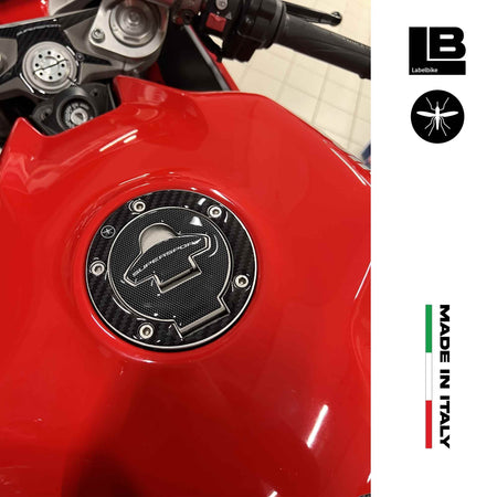 Adesivo 3D Protezione Tappo Serbatoio Compatibile con Moto Ducati Supersport