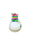 ADIDAS STELLA MCCARTENEY Scarpe Donna Adidas Stella McCarteney Sneakers Stan Smit in ecopelle con lacci colorati e logo effetto spray da donna