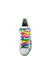ADIDAS STELLA MCCARTENEY Scarpe Donna Adidas Stella McCarteney Sneakers Stan Smit in ecopelle con lacci colorati e logo effetto spray da donna