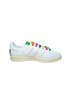 ADIDAS STELLA MCCARTENEY Scarpe Donna Adidas Stella McCarteney Sneakers Stan Smit in ecopelle con lacci colorati e logo effetto spray da donna