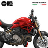 2 ESCLUSIVI ADESIVI 3D in RESINA PROTEZIONE LATERALE SERBATOIO CARBONIO per MOTO