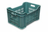 Cesta Ortofrutta Semi Forata Verde- - Cm.51X35X31H (Bancale Pz 90)
