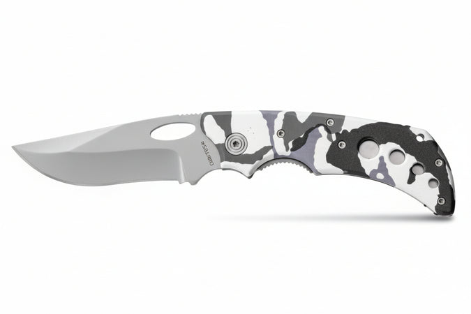Coltello Serramanico Mimetico- - Cm.20,5 - 26338 - 1 Pezzi Ausonia