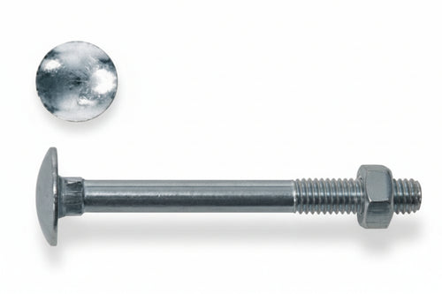 Cavicchia Acciaio Testa Tonda Con Dado In Blister- - Ø Mm.6X50 In Blister Pz.15 (B) - 5 Blister Ambrovit