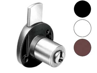 Serratura Da Applicare Per Cassetti 2130- - Plastica Marrone - 5 Pezzi Meroni