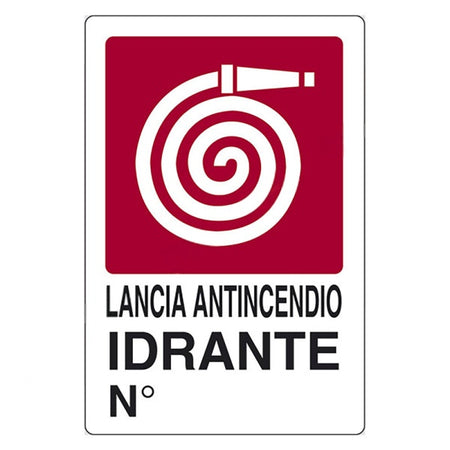 Cartello Segnaletica Lancia Antincendio Idrante - Eurosignals
