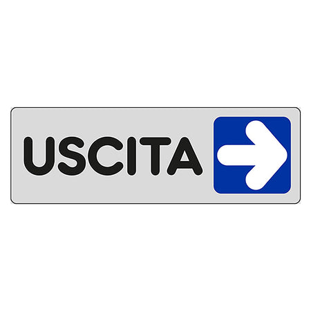Etichetta Segnaletica Uscita A Destra- 10 Pezzi - Eurosignals