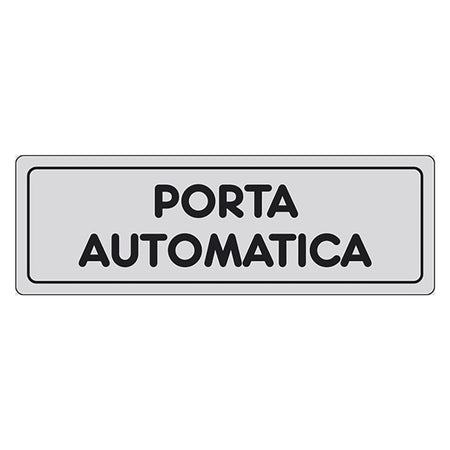 Etichetta Segnaletica Porta Automatica - 10 Pezzi - Eurosignals
