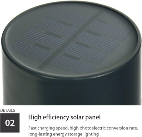 Lampada Giardino Per Esterno A Energia Solare Cm 7 X H.40- 12 Pezzi