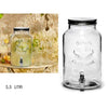 Caraffa Dispenser Con Tappo Ermetico Ø Cm 18 X 30 - Litri 5,5