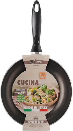 Padella Wok Saltapasta Cucina Ø Cm. 28 Alluminio Alimentare - Alluflon