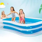 Piscina Gonfiabile Rettangolare Family +6 Anni Cm.262X175X56H. Peso Kg.5,30 (56483) Intex