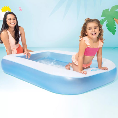 Piscina Gonfiabile Rettangolare +2 Anni Cm.166X100X28H. Peso Kg.1,80 (57403) Intex