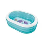 Piscina Ovale Baby 4 Anelli +3 Anni Cm.163X107X46H. Peso Kg.2,69 (57482) Intex