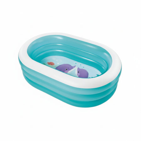 Piscina Ovale Baby 4 Anelli +3 Anni Cm.163X107X46H. Peso Kg.2,69 (57482) Intex