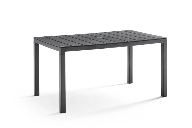 Tavolo In Polipropilene Singolo 'King' Cm 146X86X H.74 - Grafite - Bica