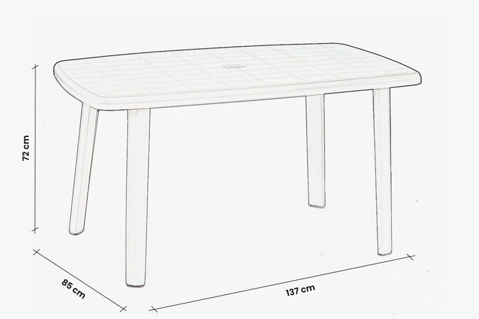 Tavolo In Polipropilene 'Cayman' Verde - Bica
