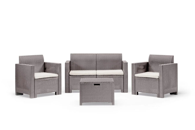 Set Da Giardino Polipropilene 'Nebraska Ii' Tortora - Bica