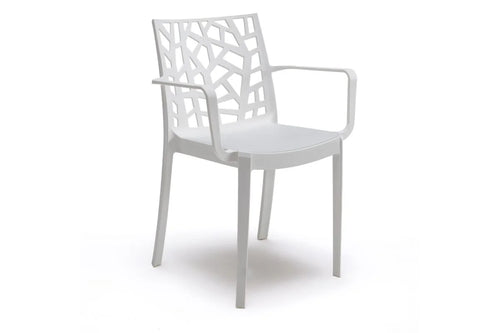Sedia In Polipropilene 'Matrix Armchair' Bianco - Bica