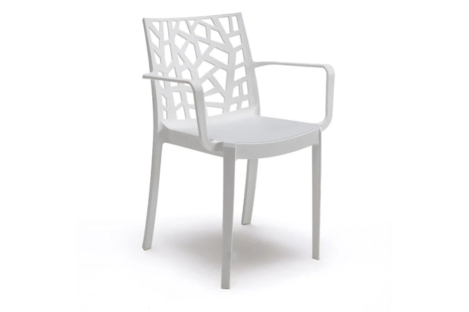 Sedia In Polipropilene 'Matrix Armchair' Bianco - Bica