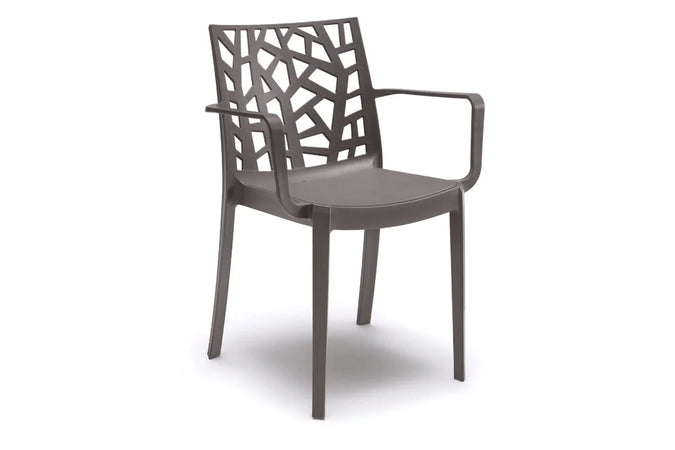 Sedia In Polipropilene 'Matrix Armchair' Taupe - Bica