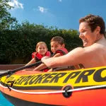 Canotto Gonfiabile Con Tre Camere D'Aria Explorer Pro 300 +6 Anni Cm.244X117X36H. Peso Kg.7,80 (58358) Intex