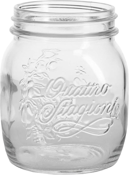 Vaso Ermetico In Vetro Per Alimenti 'Quattro Stagioni' 700 Ml- 6 Pezzi - Bormioli