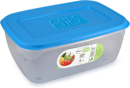 Contenitore Per Alimenti 'Ermetici' Mod. Rettangolare, 4 Lt - 29X20X12 Cm - Gio' Style