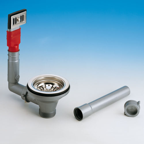 Piletta Basket Con Troppo Pieno Per Lavello In Acciaio 11/2 Lira Spa