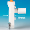 Sifone Lavatrice Salva Spazio Nt Clima- D. 8-12 / D. 14-16- Lira