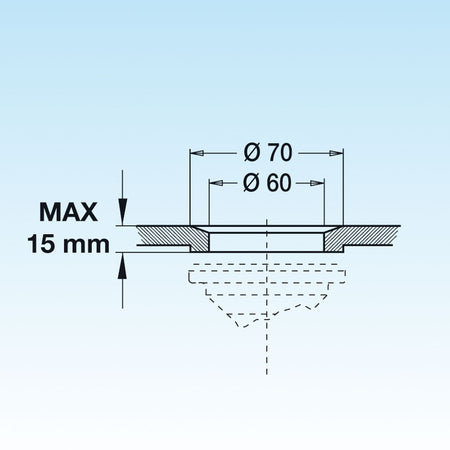 Piletta Universale Completa Senza Tp Per Lavello Con Foro Dm 60- Lira- Pezzi 1