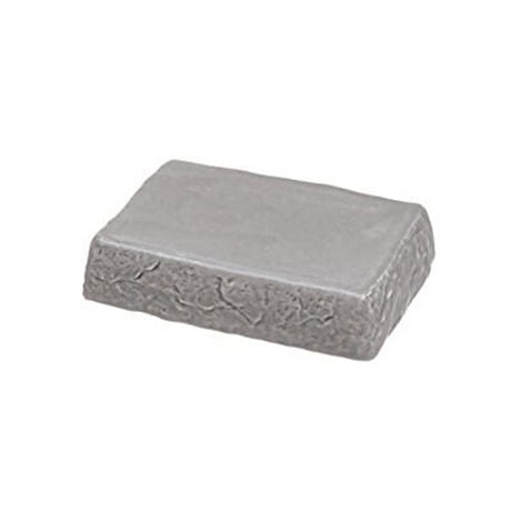 Porta Sapone In Ceramica Grigio Linea Petra Feridras