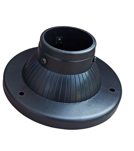 Base Per Palo Ø 60 Mm - Colore Nero - Ideal Star