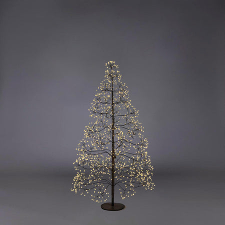 Albero di Natale Faggio con LED luminosi a luce calda decorazione natalizia