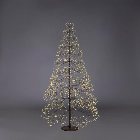 Albero di Natale Faggio con LED luminosi a luce calda decorazione natalizia